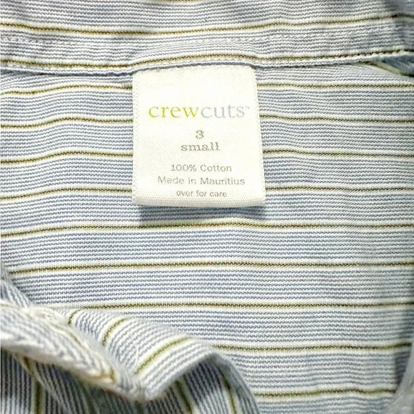 Crewcuts | Striped Button Down Shirt (3) 💚💙 - Picture 5 of 5